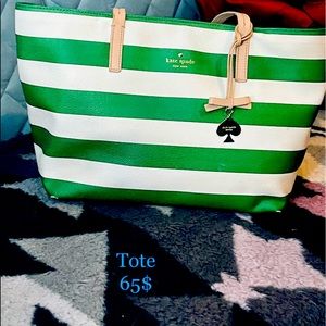 Stripped Kate spade tote